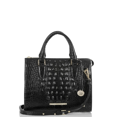 Brahmin Anywhere Convertible Black Melbourne In Black,gold