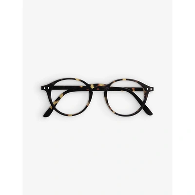 Izipizi Womens #d Round-framed Tortoise Reading/blue Light Glasses