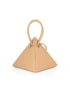 Nita Suri Women's Lia Pyramid Leather Top Handle Bag In Beige