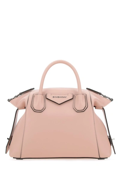 Givenchy Small Antigona Soft Bag In Smooth Leather In Pink