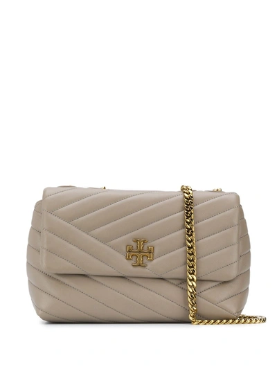 Tory Burch Kira Chevron Small Leather Crossbody In Neutrals