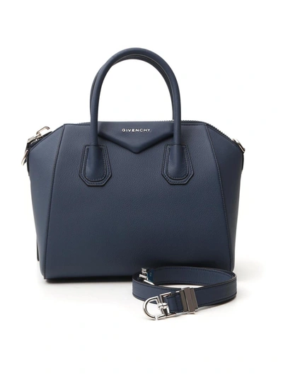 Givenchy Antigona Blue Leather Handbag