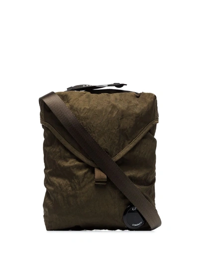 C.p. Company Green Nylon Messenger Bag