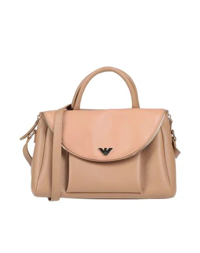 Emporio Armani Handbag In Camel