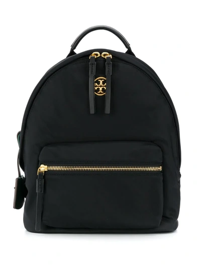 Tory Burch Branded Backpack In Black