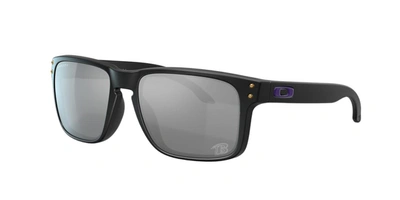Oakley Nfl Collection Sunglasses, Baltimore Ravens Oo9102 55 Holbrook In Prizm Black