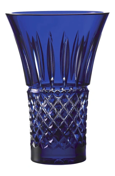 Waterford Treasures Of The Sea Tramore Lead Crystal Vase In Blue