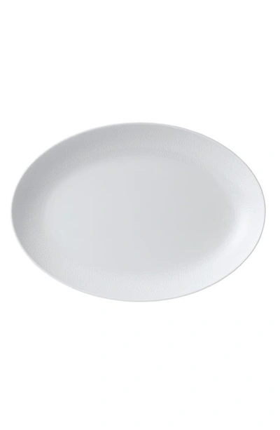 Wedgwood Gio Oval Bone China Platter In White