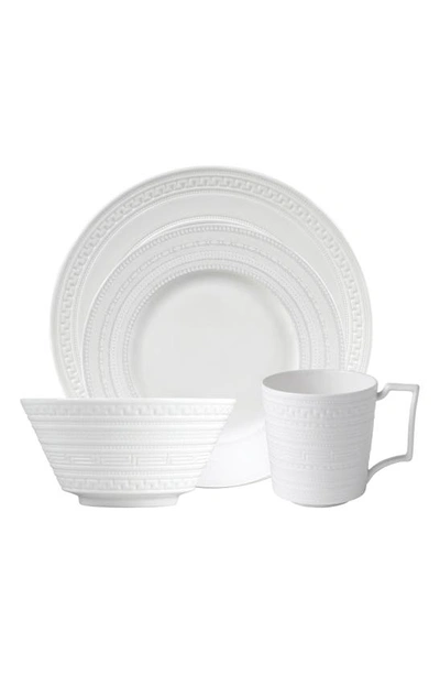 Wedgwood Intaglio 4-piece Bone China Place Setting In White