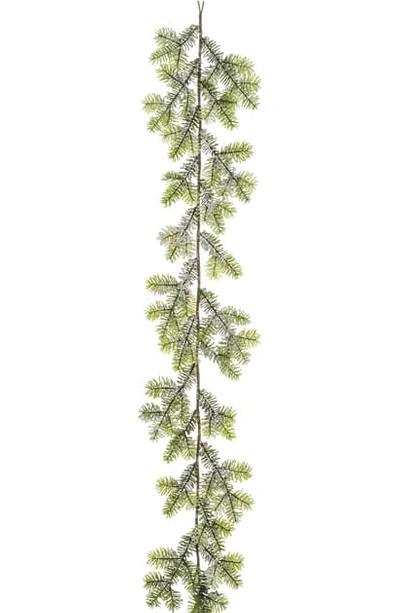 Allstate Iced Norway Spruce Garland In Green White