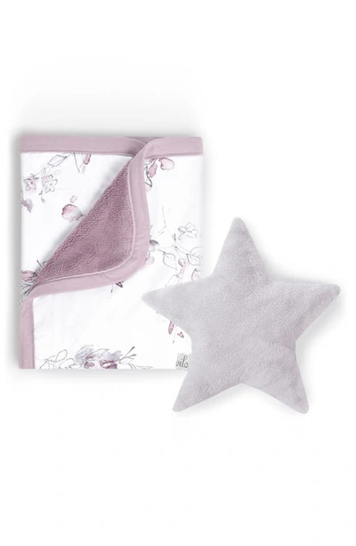 Oilo Bella Cuddle Blanket & Star Dream Pillow Set In Lavender