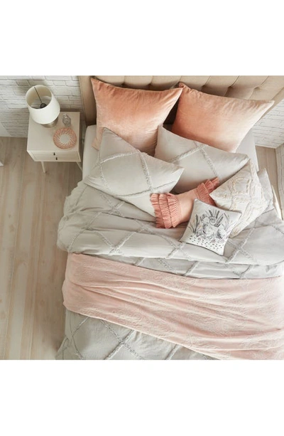 Peri Home Chenille Lattice 2-pc. Twin Comforter Set Bedding In Grey