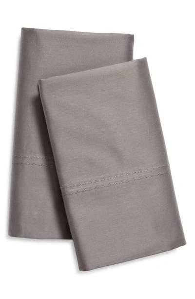 Nordstrom At Home 400 Thread Count Organic Cotton Pillowcases In Grey Pearl