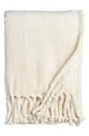 Nordstrom At Home Bliss Plush Throw In Vanilla