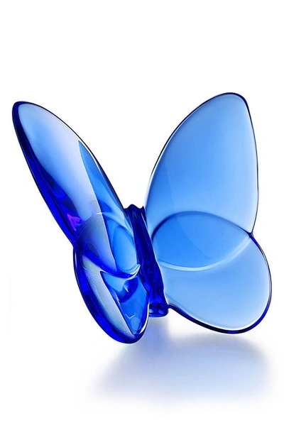 Baccarat Crystal Lucky Butterfly Sapphire 2102546 In Blue