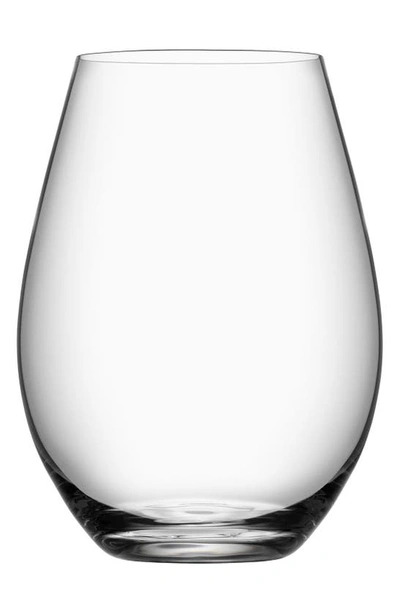 Orrefors More Set Of 4 Stemless Wine Glasses In White