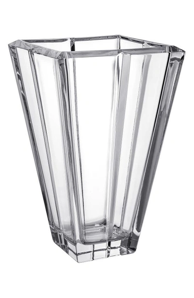 Orrefors Plaza Leaded Crystal Vase In Clear