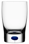 Orrefors Intermezzo Crystal Tumbler In Clear/ Blue