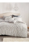 Peri Home Chenille Rose Comforter & Sham Set In Grey