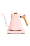 Fellow Stagg Ekg Electric Pour Over Kettle In Warm Pink W/ Maple Accents