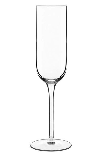 Luigi Bormioli Sublime Set Of 4 Champagne Flutes In Clear