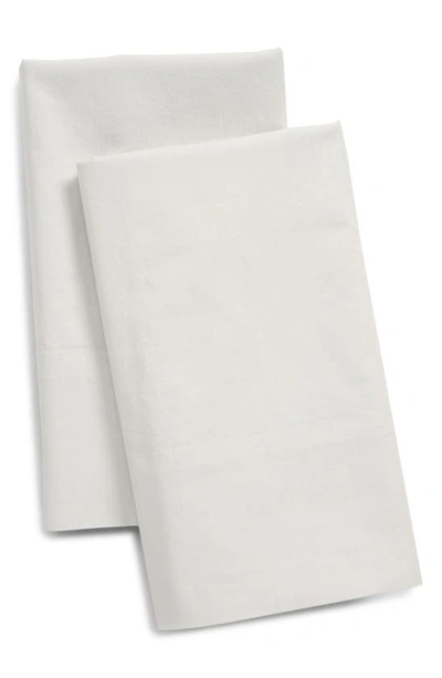 Nordstrom At Home Percale Pillowcases In Grey Lunar