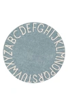 Lorena Canals A To Z Rug In Round Vintage Blue