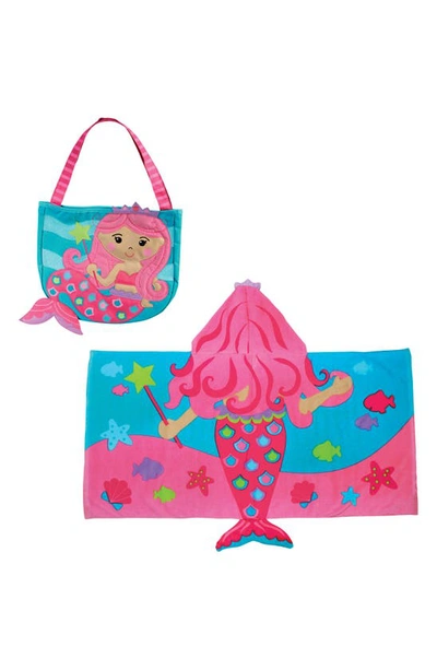 Stephen Joseph Beach Tote, Hooded Towel & Toys In Pink Mermaid