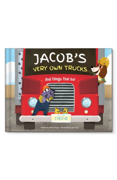 I See Me My Very Own Trucks" Books By Maia Haag, Personalized" In Red