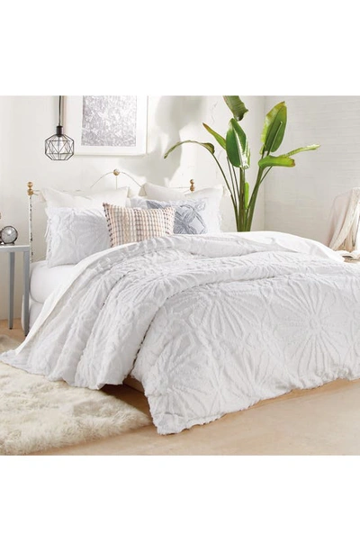 Peri Home Chenille Medallion Comforter Set In White