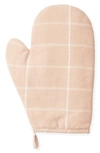 Minna Grid Oven Mitt In Peach