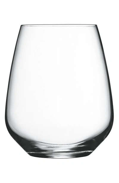 Luigi Bormioli Crescendo Set Of 4 Stemless Wine Glasses In Clear