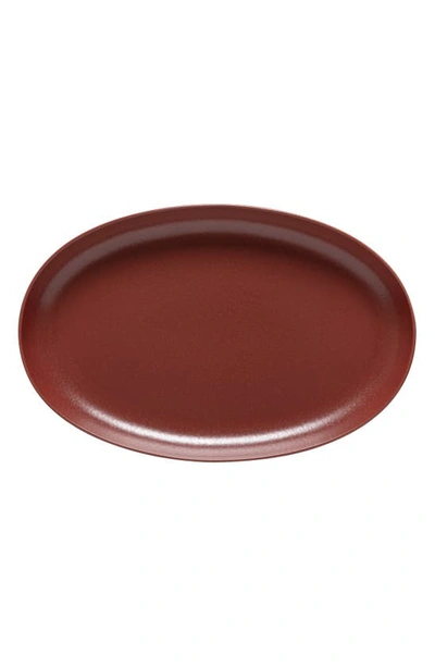 Casafina Pacifica Oval Platter In Cayenne
