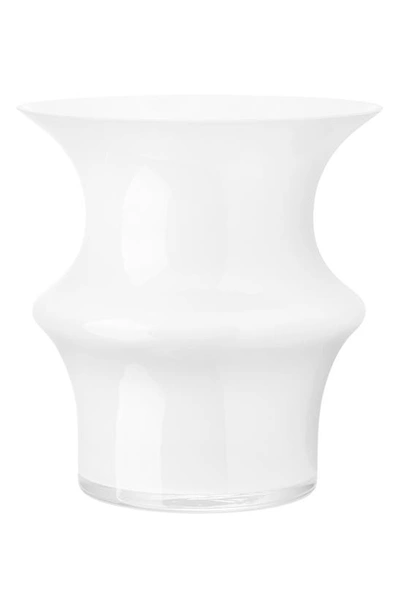 Kosta Boda Pagod Small Glass Vase In Beige