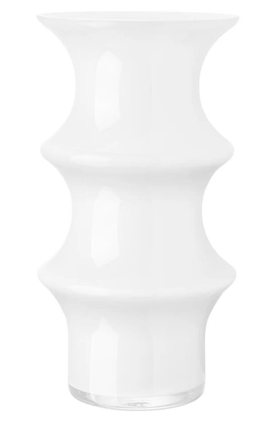 Kosta Boda Pagod Large Glass Vase In Beige