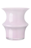 Kosta Boda Pagod Small Glass Vase In Pink