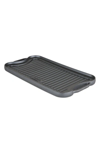 Viking 20-inch Cast Iron Double Burner Reversible Griddle & Grill In Black