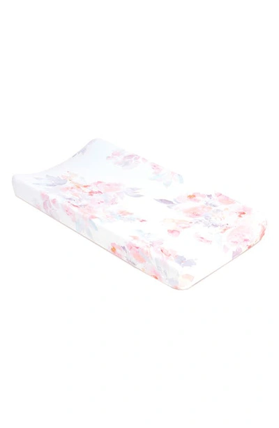 Oilo Jersey Changing Pad Cover In Prim Blush