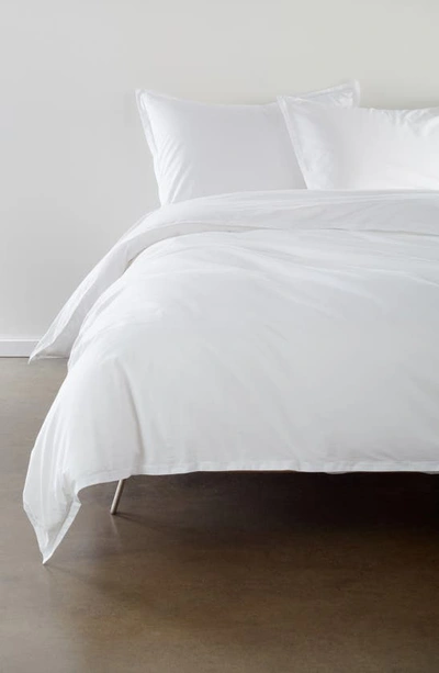 Nordstrom Percale Duvet Cover & Sham Set In White