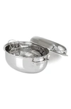 Viking 3-ply Mirror Finish 3-in-1 Oval Roaster With Lid