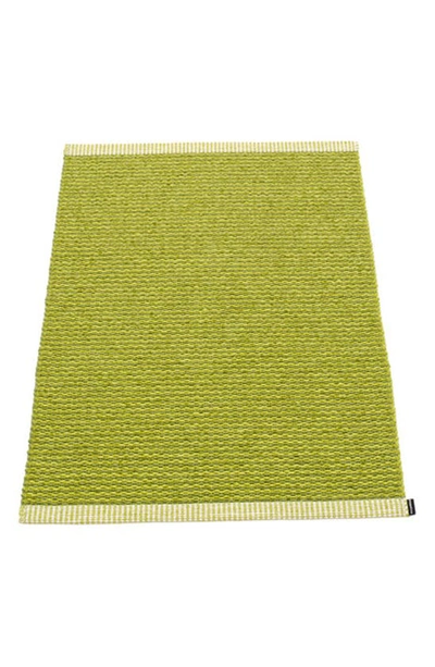 Pappelina Mono Rug In Olive