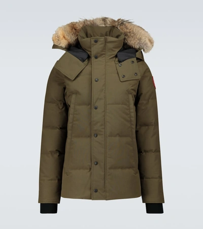 Canada Goose Wyndham Parka Jacket In Military Green