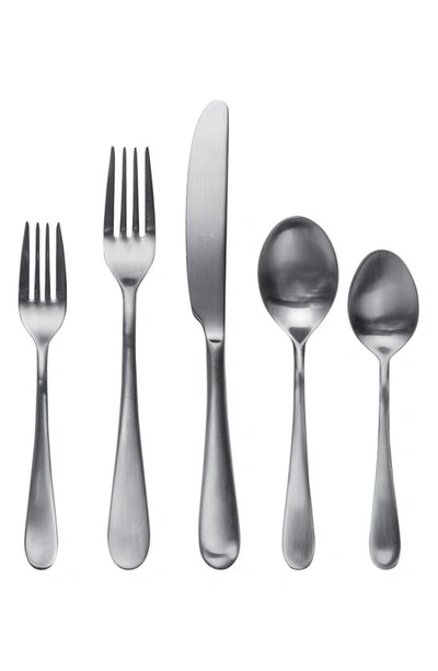 Mepra Natura Ice 5-piece Place Setting In Brushed Stainless Steel