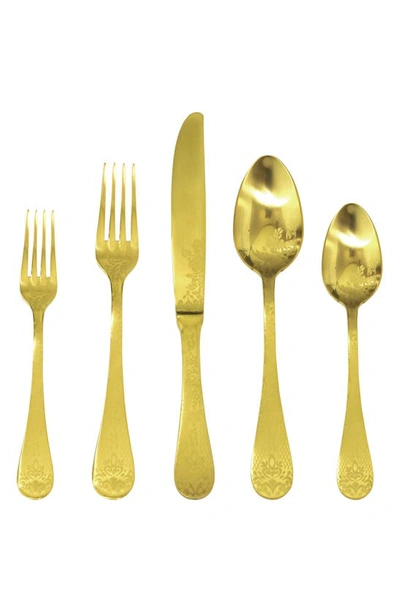 Mepra Casablanca 5-piece Place Setting In Stainless Gold