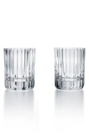 Baccarat Harmonie Crystal Triple Old Fashion Tumblers, Set Of 2 In Clear