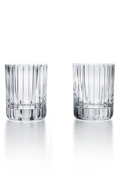 Baccarat Harmonie Crystal Triple Old Fashion Tumblers, Set Of 2 In Clear