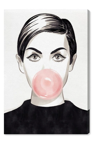 Oliver Gal Bubblegum Idol Canvas Wall Art In Pink