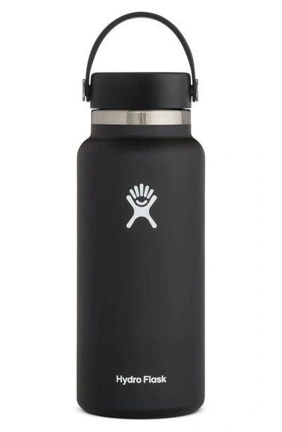 Hydro Flask 32-ounce Wide Mouth Cap Bottle In Black 2.0