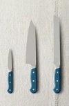 Five Two By Food52 Set Of 3 Essential Knives In Nordic Sea