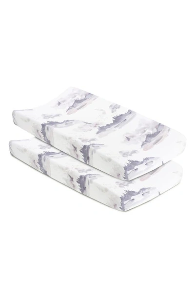 Oilo Kids' 2-pack Jersey Changing Pad Covers In Misty Mountain